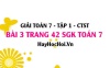 Giải bài 3 trang 42 Toán 7 Tập 1 SGK Chân trời sáng tạo: Cách quy tròn số